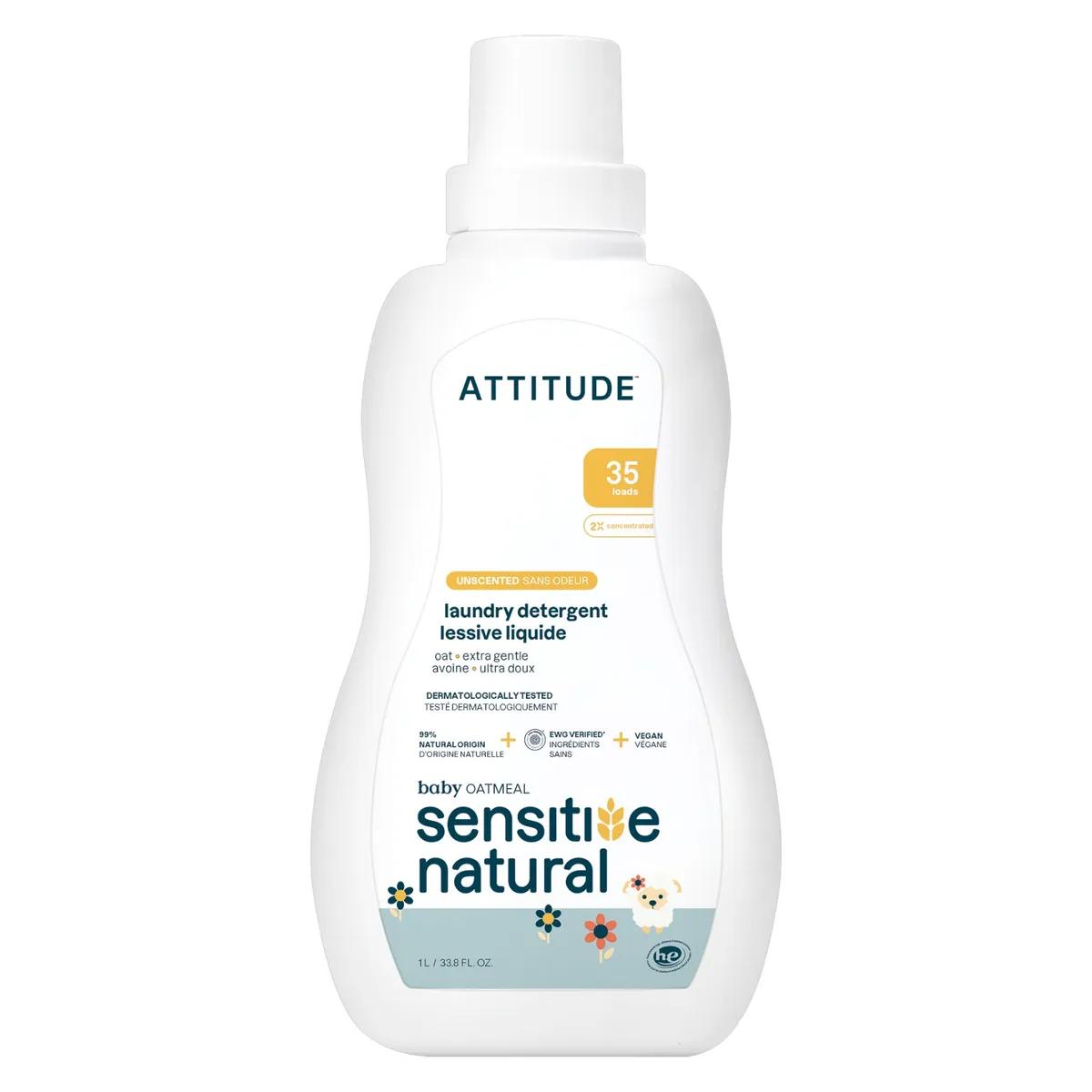 Засіб для прання дитячих речей Sensitive Skin Attitude 1000 мл