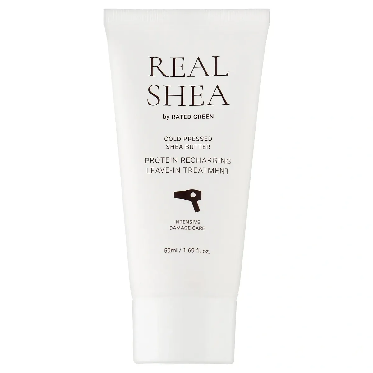 Термозахисний відновлювальний крем для волосся з маслом ши Rated Green Real Shea Gold Pressed Shea Butter Leave-in Treatment 50 мл