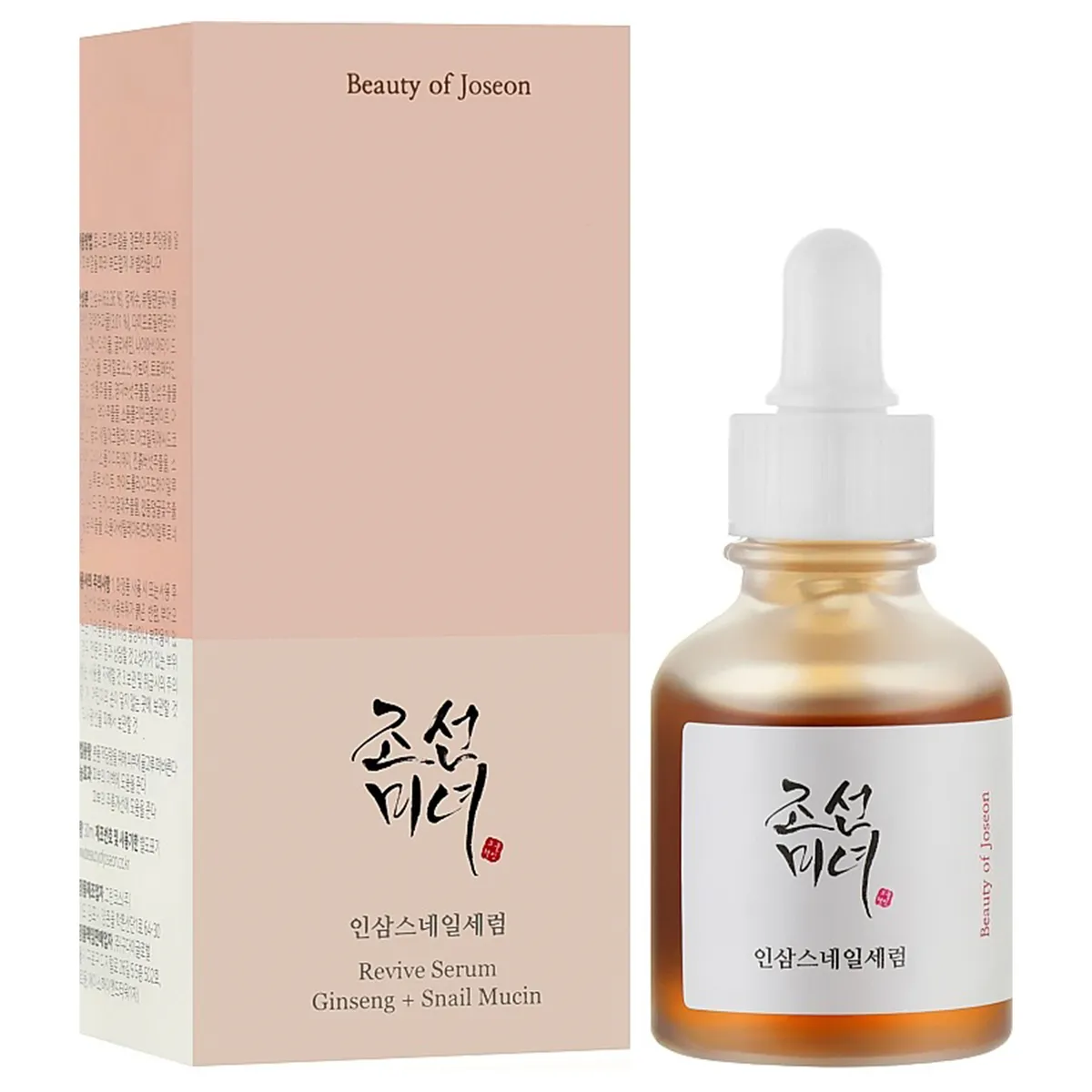 Відновлювальна сироватка з екстрактом женьшеню та муцином равлика Beauty of Joseon Revive Serum 30 мл