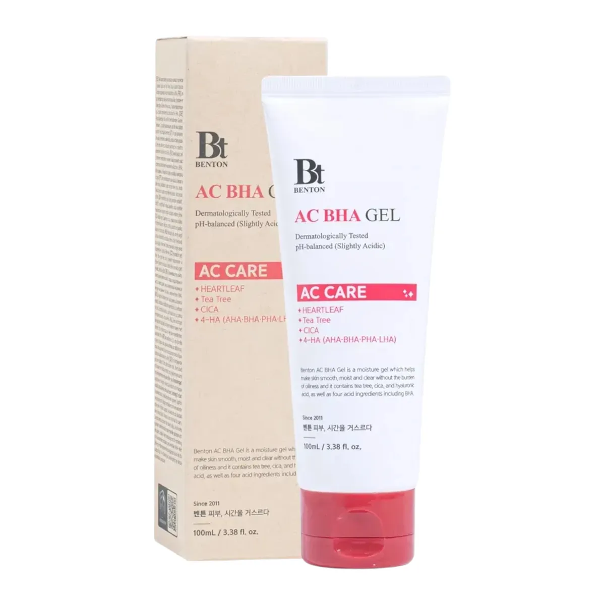 Незмивний відлущувальний гель для оновлення шкіри Benton AC BHA Gel 100 мл