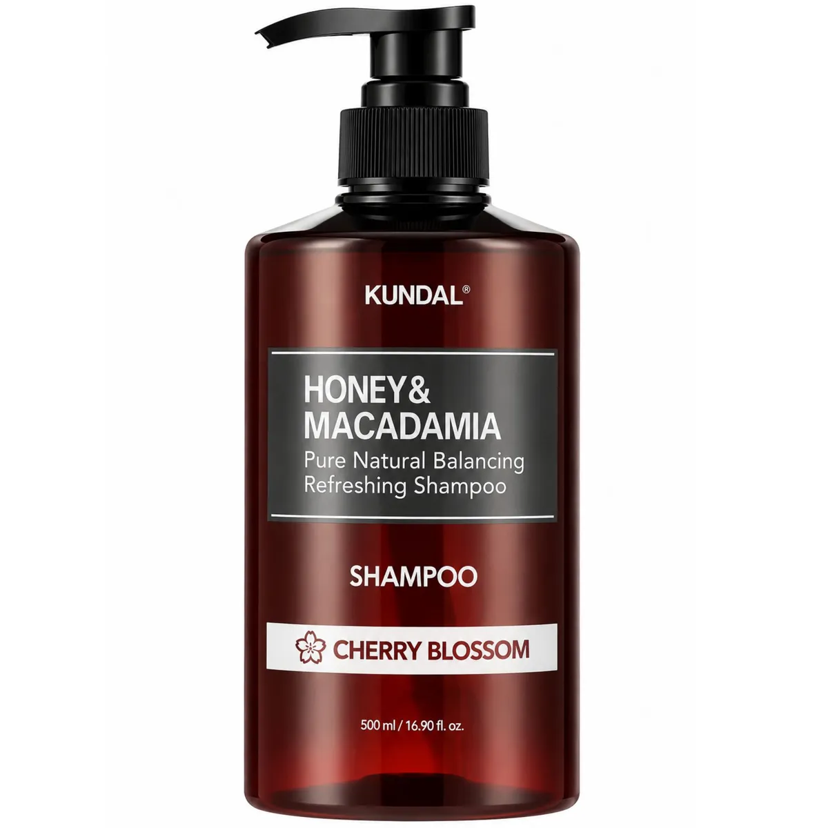 Натуральний парфумований шампунь KUNDAL Honey & Macadamia Nature Shampoo Cherry Blossom 500 мл