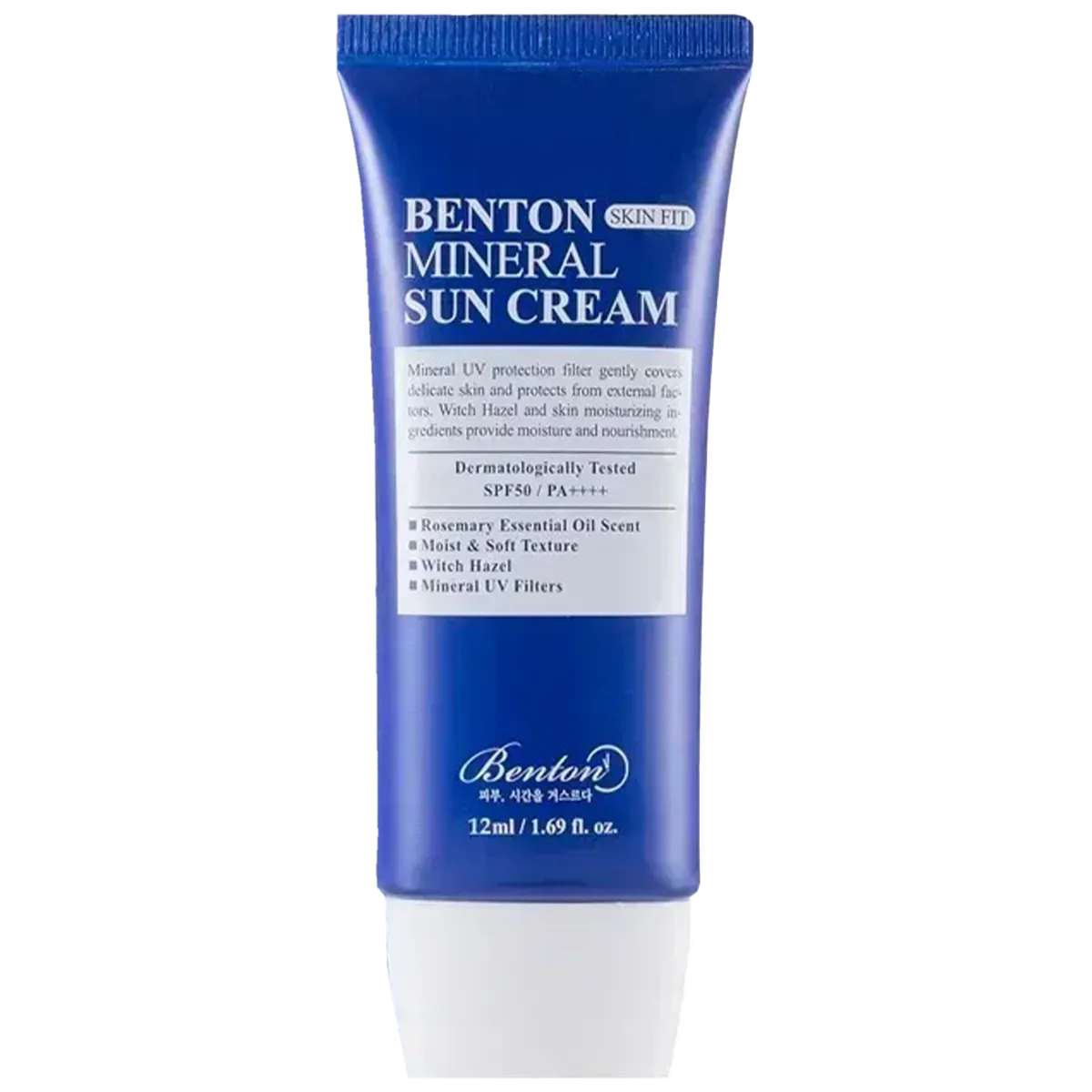 Сонцезахисний крем на мінеральній основі Benton Skin Fit Mineral Sun Cream SPF50+ PA++++ 50 мл
