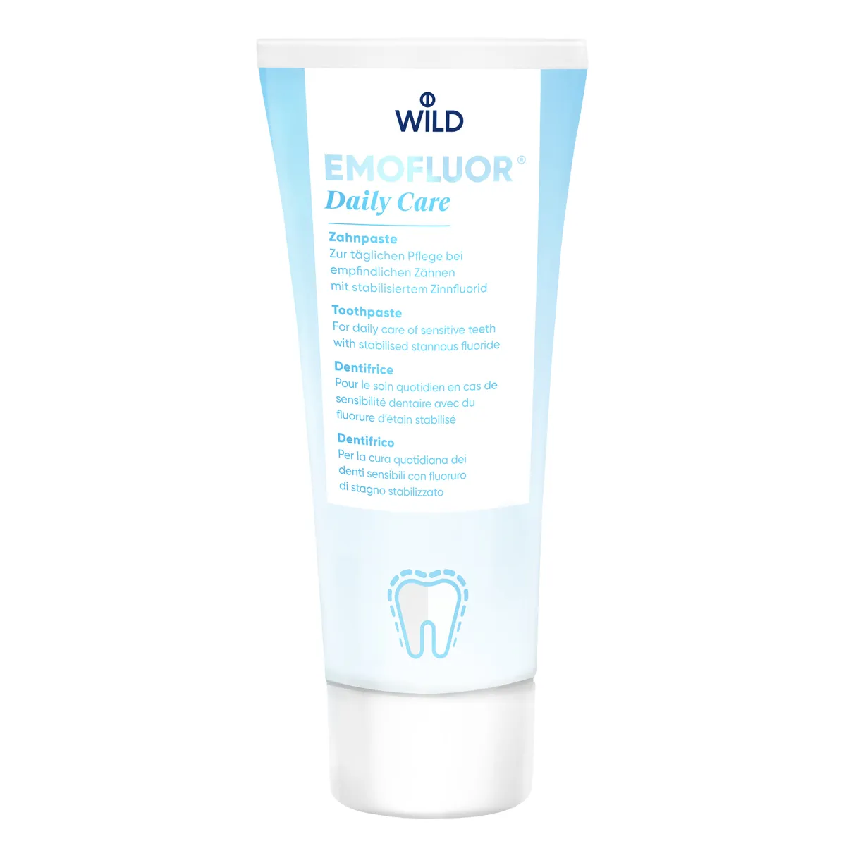 Зубна паста із стаб. фторидом олова Dr.Wild Emofluor Daily Care 75 мл