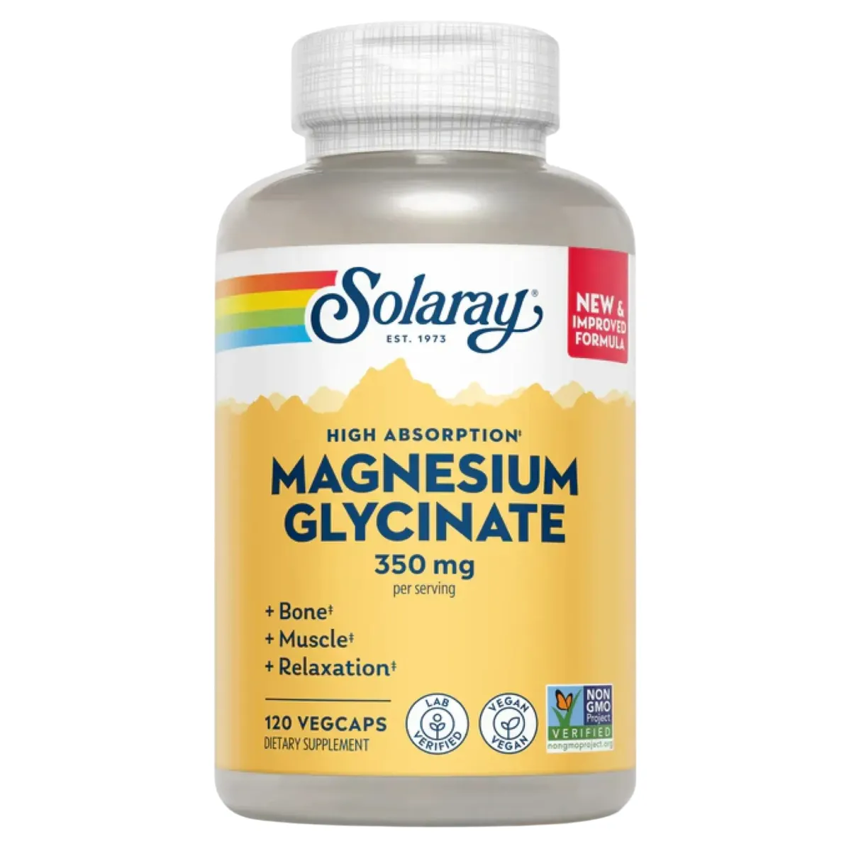 Магній гліцинат 350 мг Solaray Magnesium Glycinate 350mg 120 шт