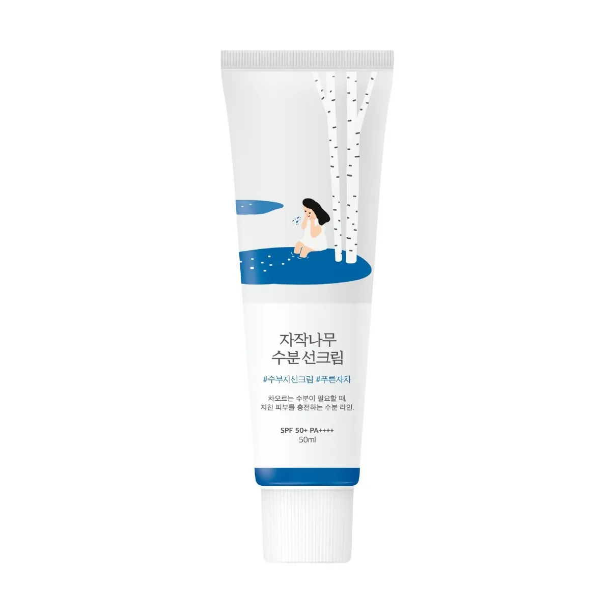 Сонцезахисний крем SPF50 PA++++ ROUND LAB Birch Juice Moisturizing Sunscreen 50 мл