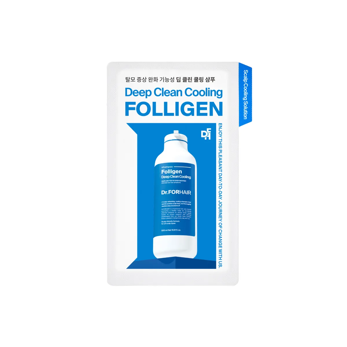 Глибокоочищувальний шампунь з ефектом охолодження Dr.FORHAIR Folligen Deep Clean Cooling Shampoo 500 мл