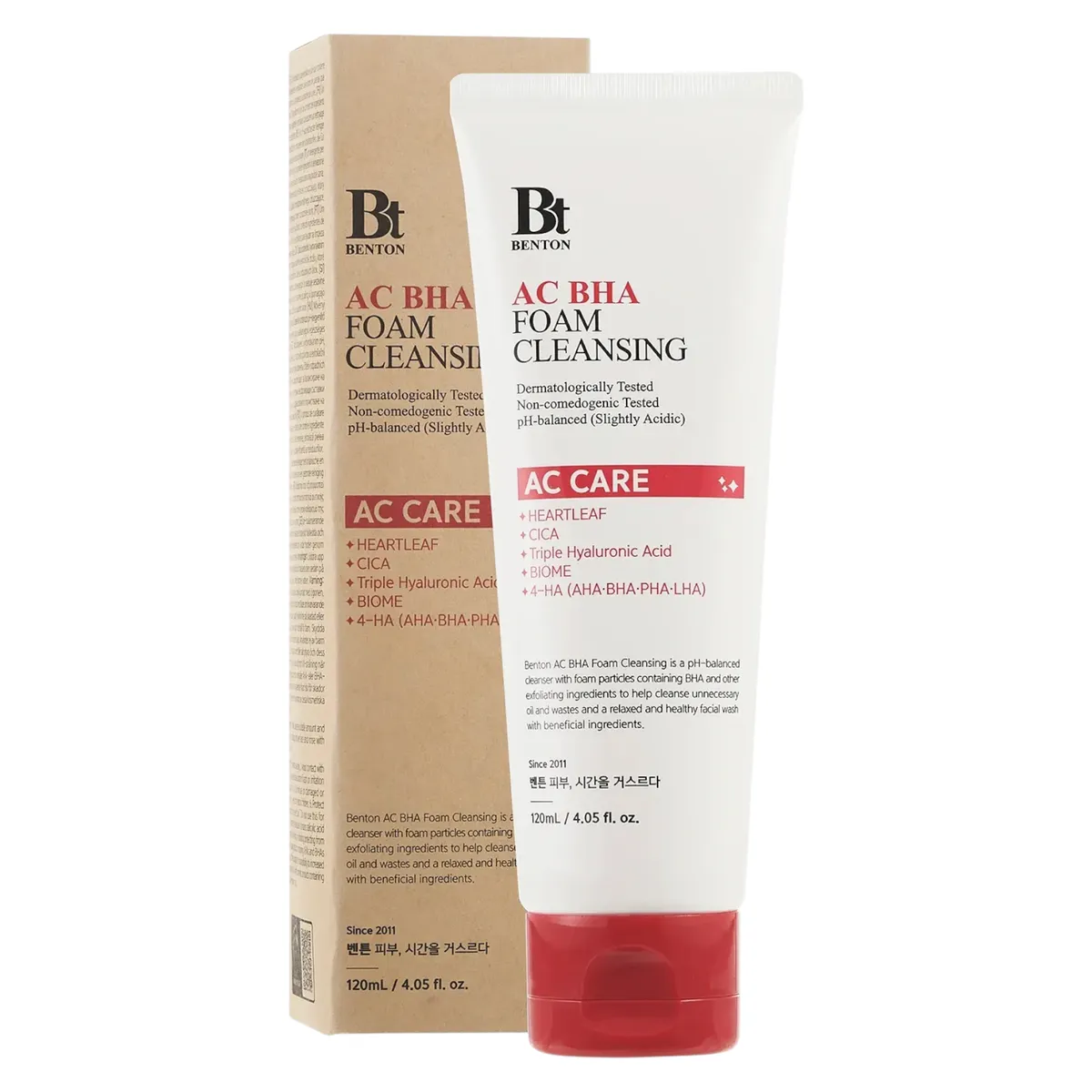 Гель-пінка з саліциловою кислотою Benton AC BHA Foam Cleansing 120 мл