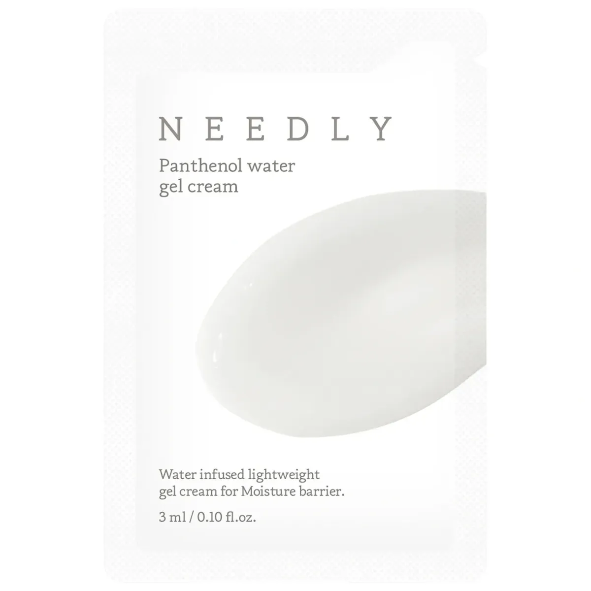 Заспокійливий крем-гель з пантенолом Needly Panthenol Water Gel Cream 3 мл, Саше (Тестер)