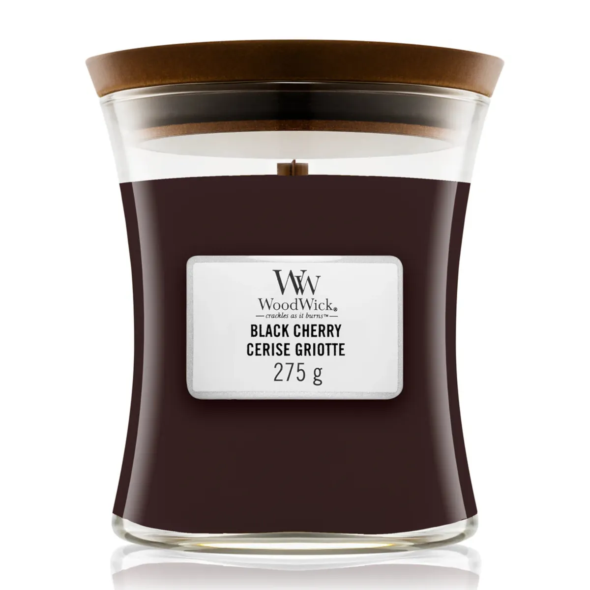 Ароматична свічка "Чорна Вишня" Woodwick Black Cherry 275 г