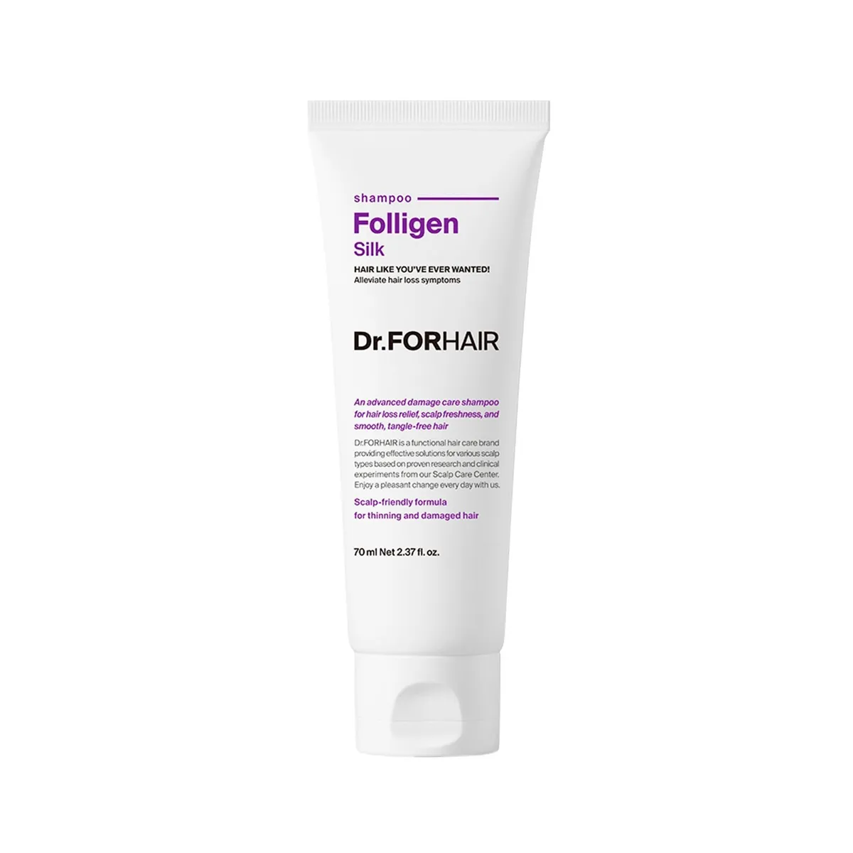 Шампунь для сухого та пошкодженого волосся Dr.FORHAIR Folligen Silk Shampoo 300 мл