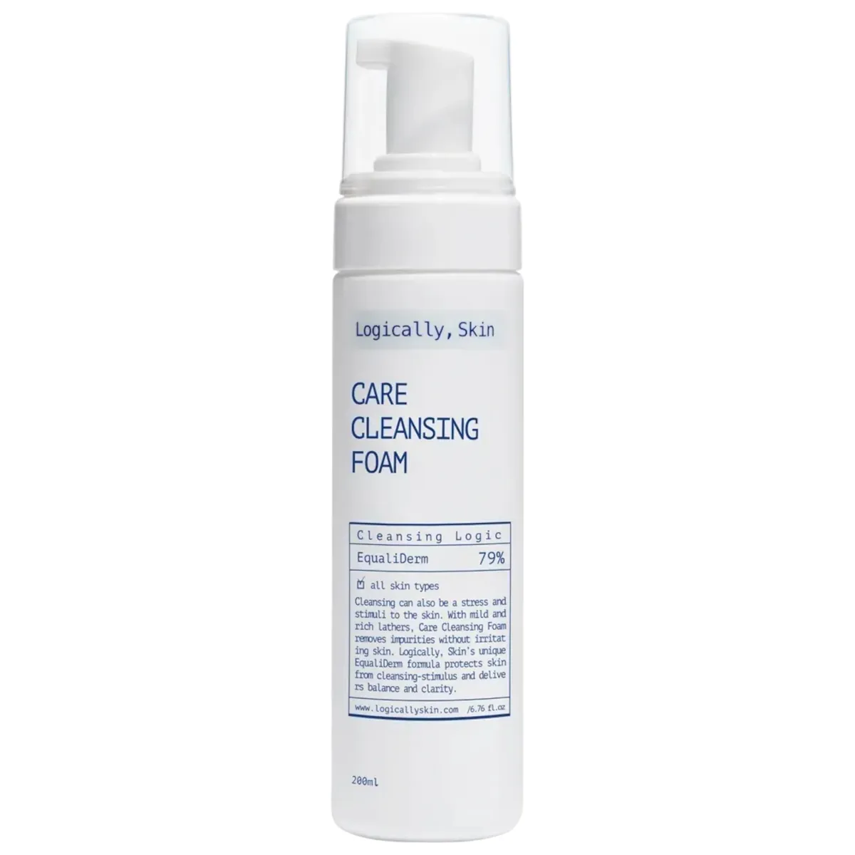 М’яка очищувальна пінка для вмивання Logically, Skin Care Cleansing Foam 200 мл