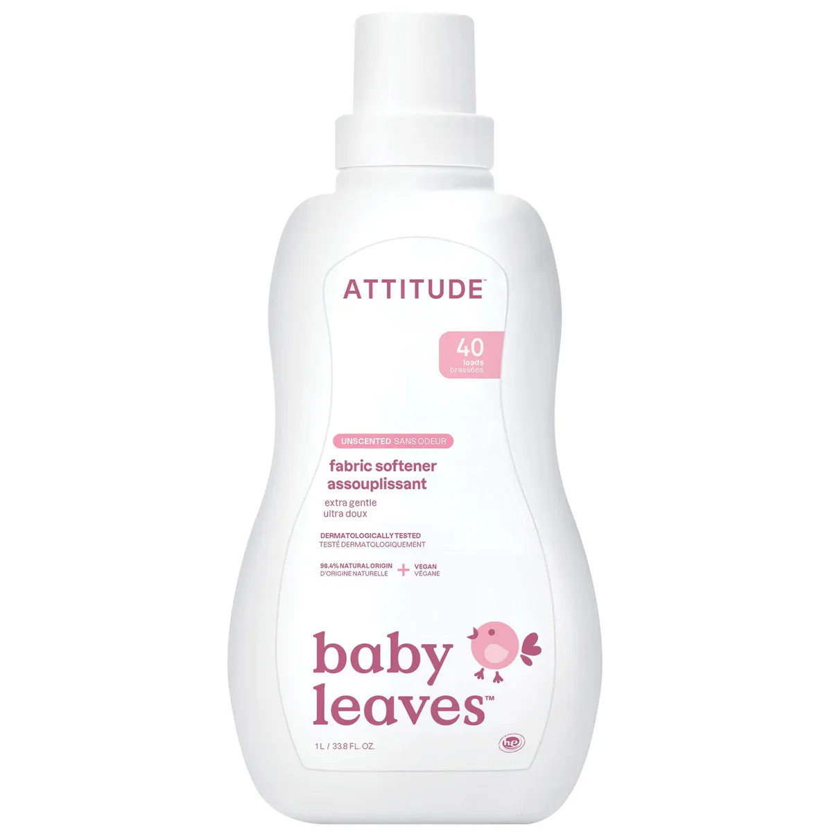 Кондиціонер-пом'якшувач для дитячої білизни без запаху Attitude Baby Fabric Softener 1000 мл