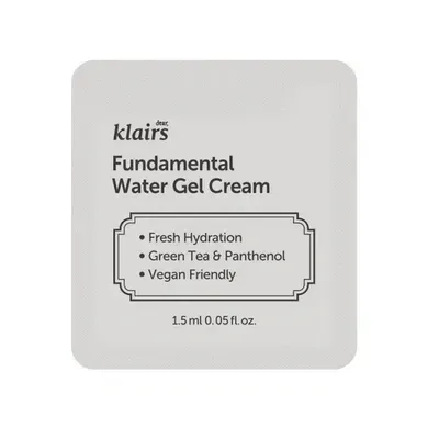 Антиоксидантний крем-гель для обличчя Dear Klairs Fundamental Water Gel Cream 1,5 г, Саше (Тестер)