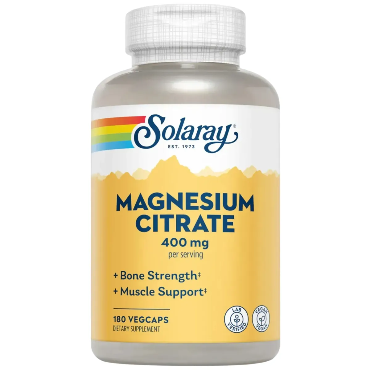 Магній цитрат 400 мг Solaray Magnesium Citrate 400mg 180 шт