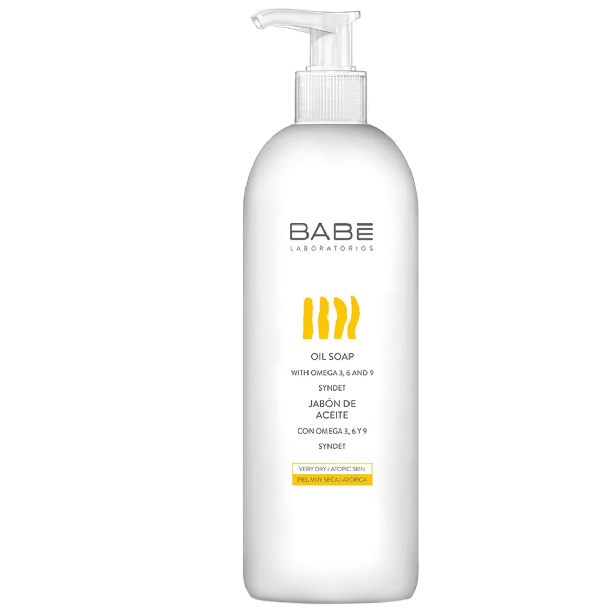 Мило на основі олій для сухої та атопічної шкіри BABE Laboratorios BODY Oil Soap 500 мл