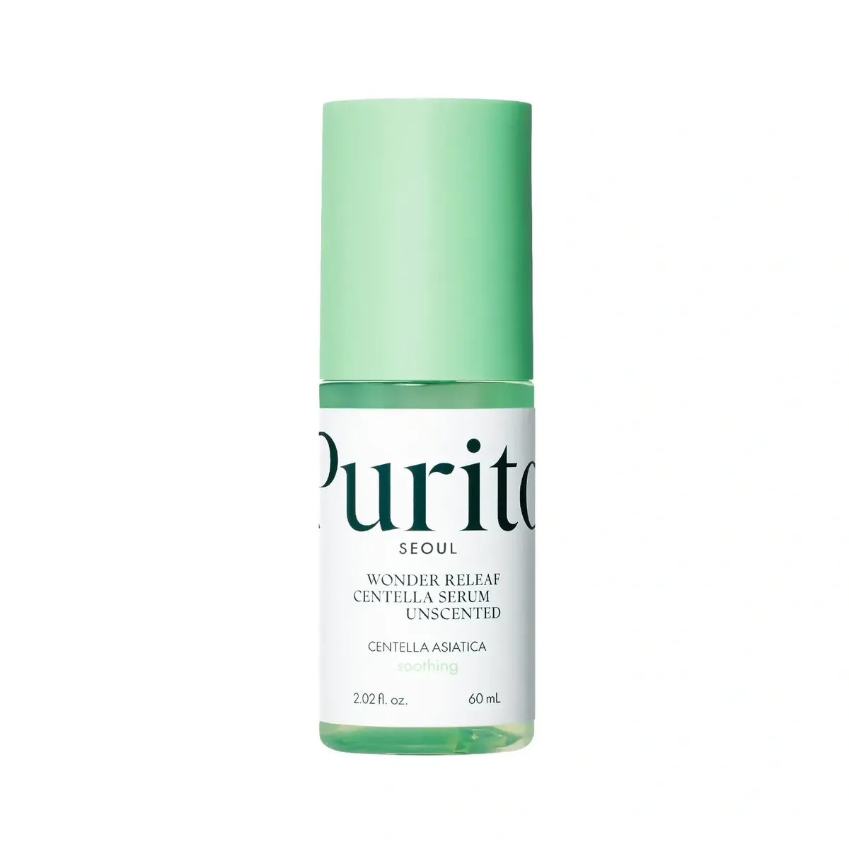 Заспокійлива сироватка з центелою без ефірних олій Purito Seoul Wonder Releaf Centella Serum Unscented 60 мл