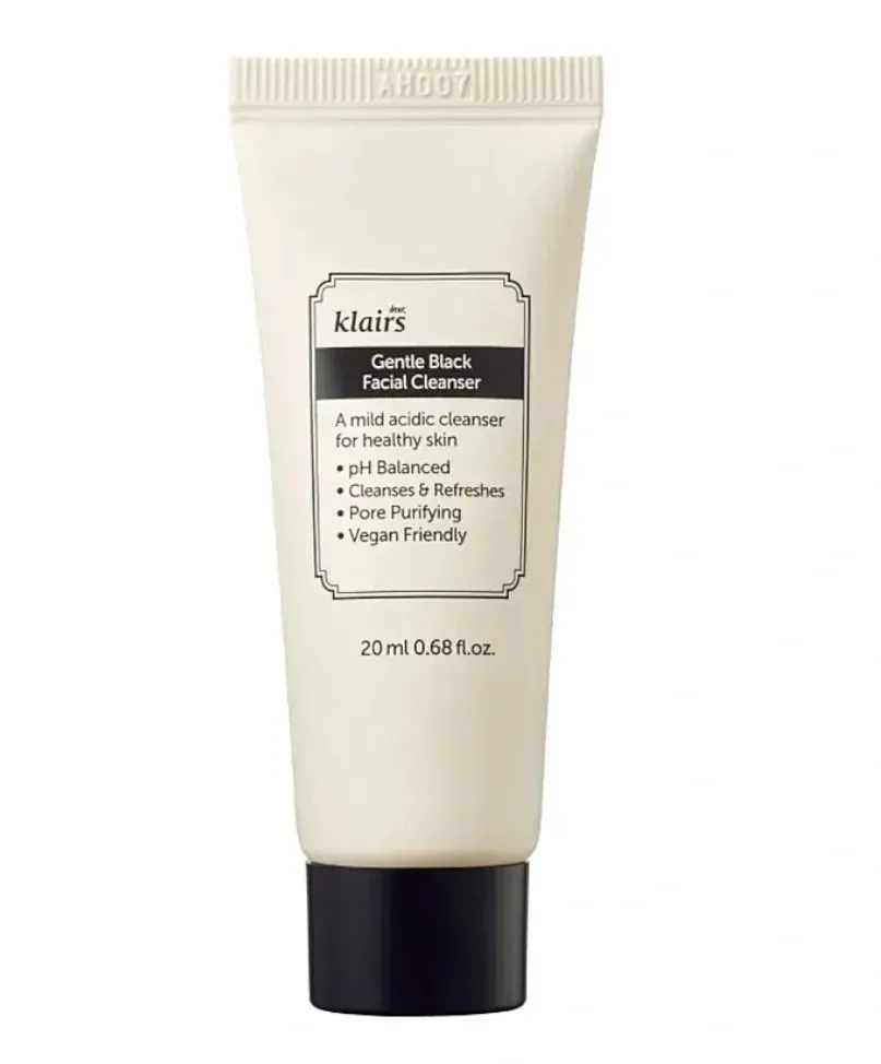 Засіб для делікатного очищення обличчя Dear, Klairs Gentle Black Facial Cleanser 20 мл