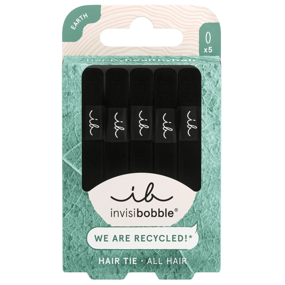 Набір резинок-браслетів для волосся Invisibobble Hair Tie Black 5 в 1