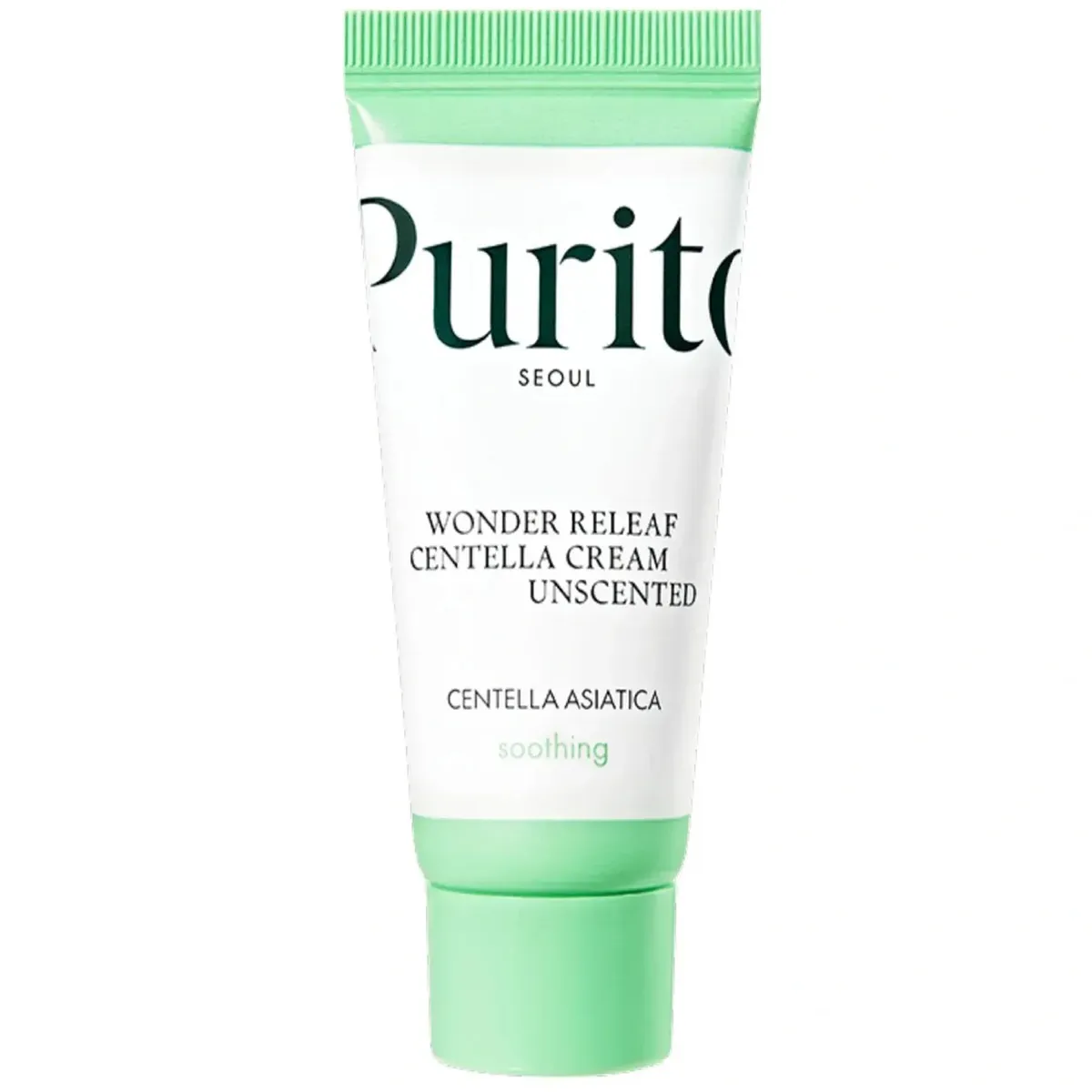 Крем для чутливої шкіри з центелою без ефірних олій Purito Seoul Wonder Releaf Centella Cream Unscented 15 мл, Мініатюра