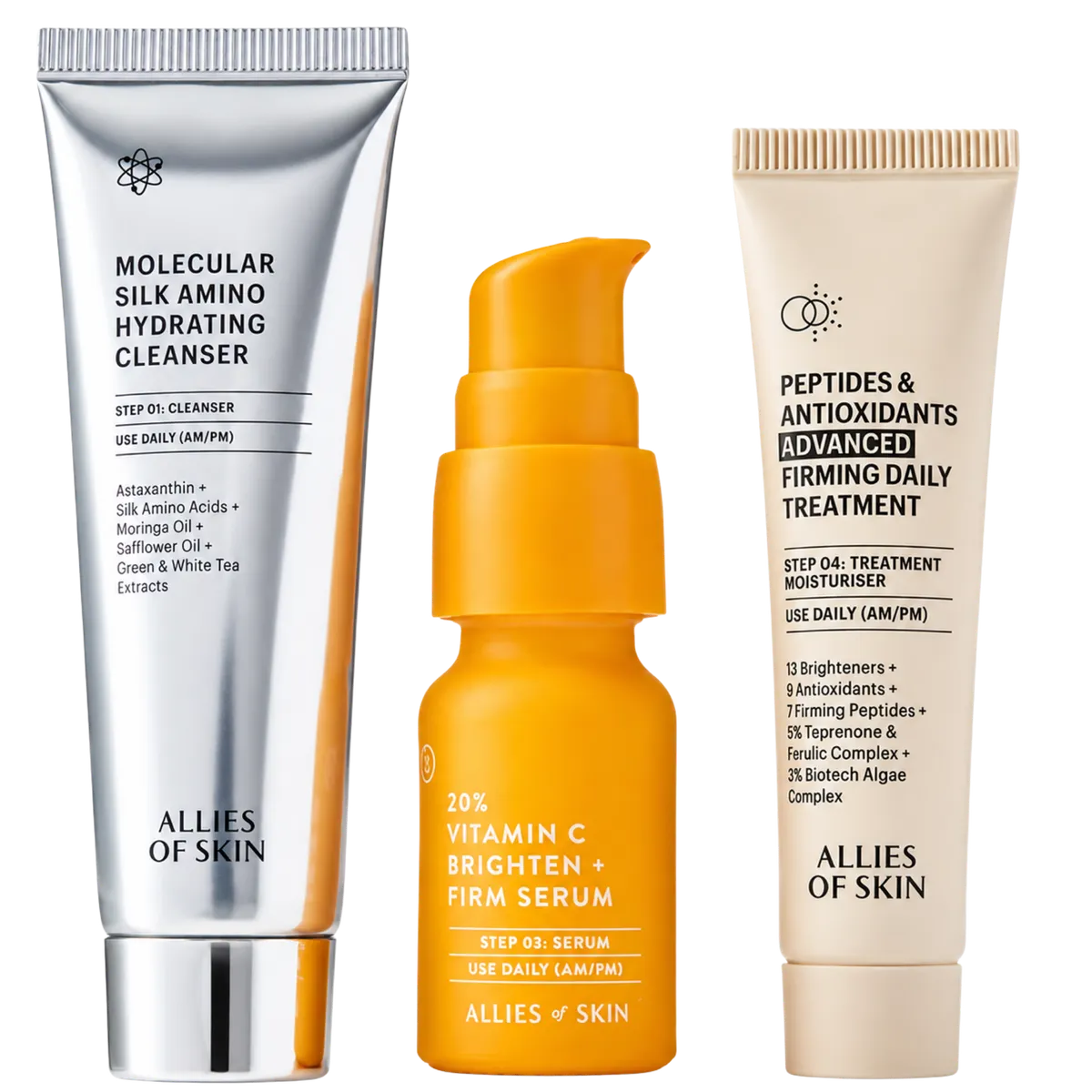 Набір для сяйва шкіри Allies of Skin 7 Days to Brighter Skin Kit 3 в 1