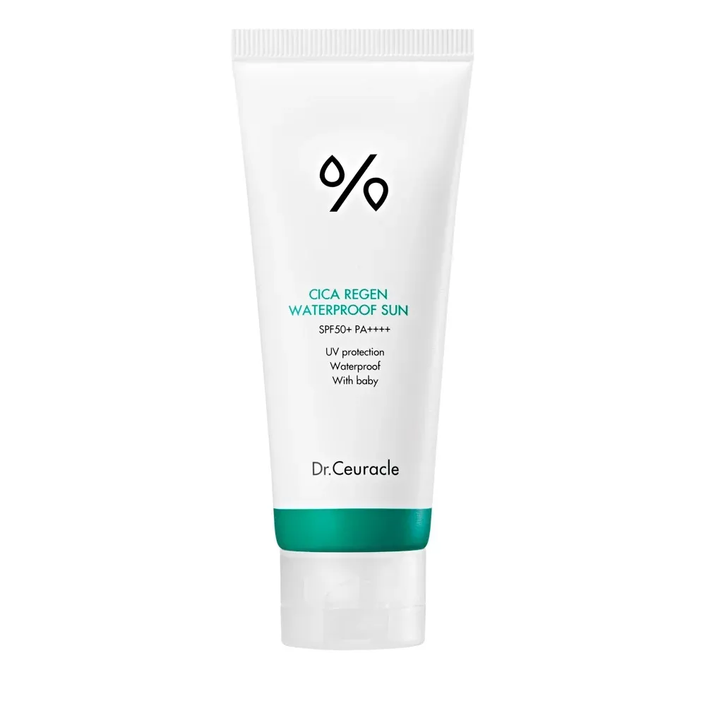 Водостійкий сонцезахисний крем з центелою Dr.Ceuracle Cica Regen Waterproof Sun SPF50+ PA++++ 100 мл