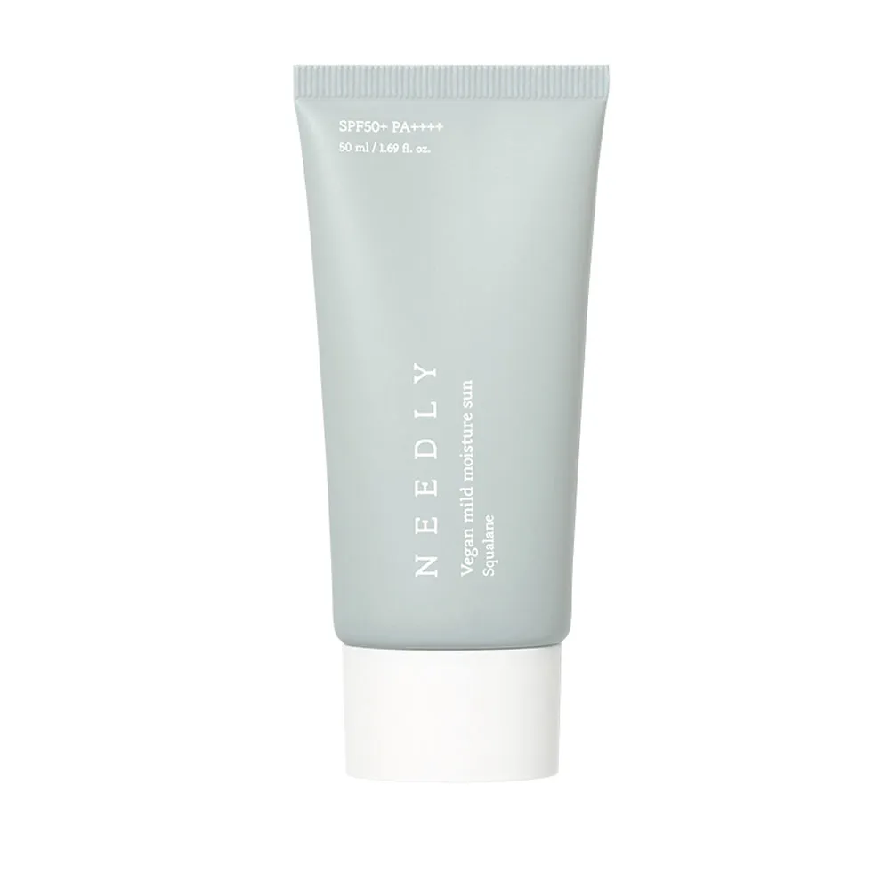 Зволожувальний сонцезахисний крем з рослинним скваланом Needly Vegan Mild Moisture Sun SPF50+ PA++++ 50 мл