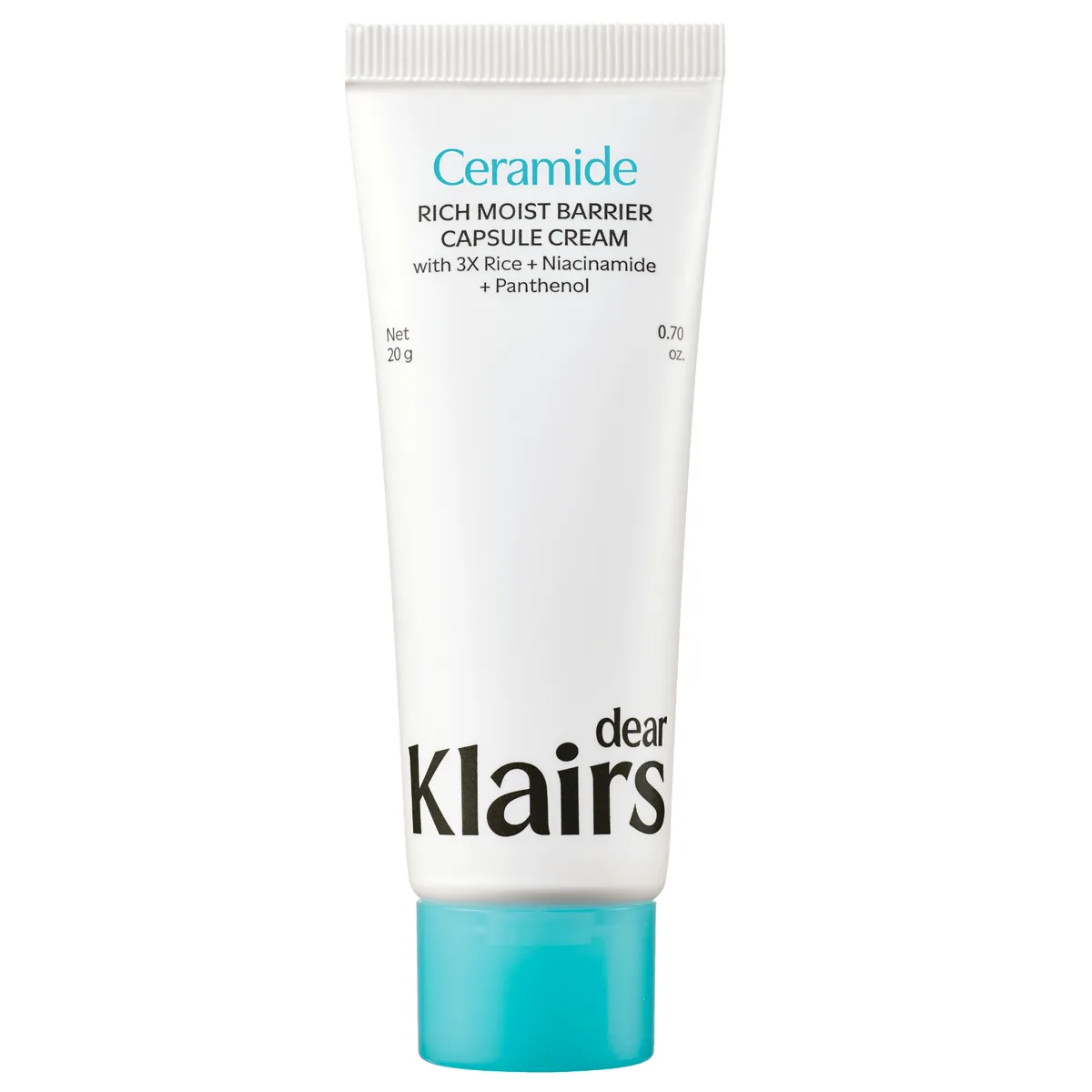 Бар’єрний крем з керамідами для інтенсивного зволоження Dear Klairs Rich Moist Barrier Capsule Cream 20 мл