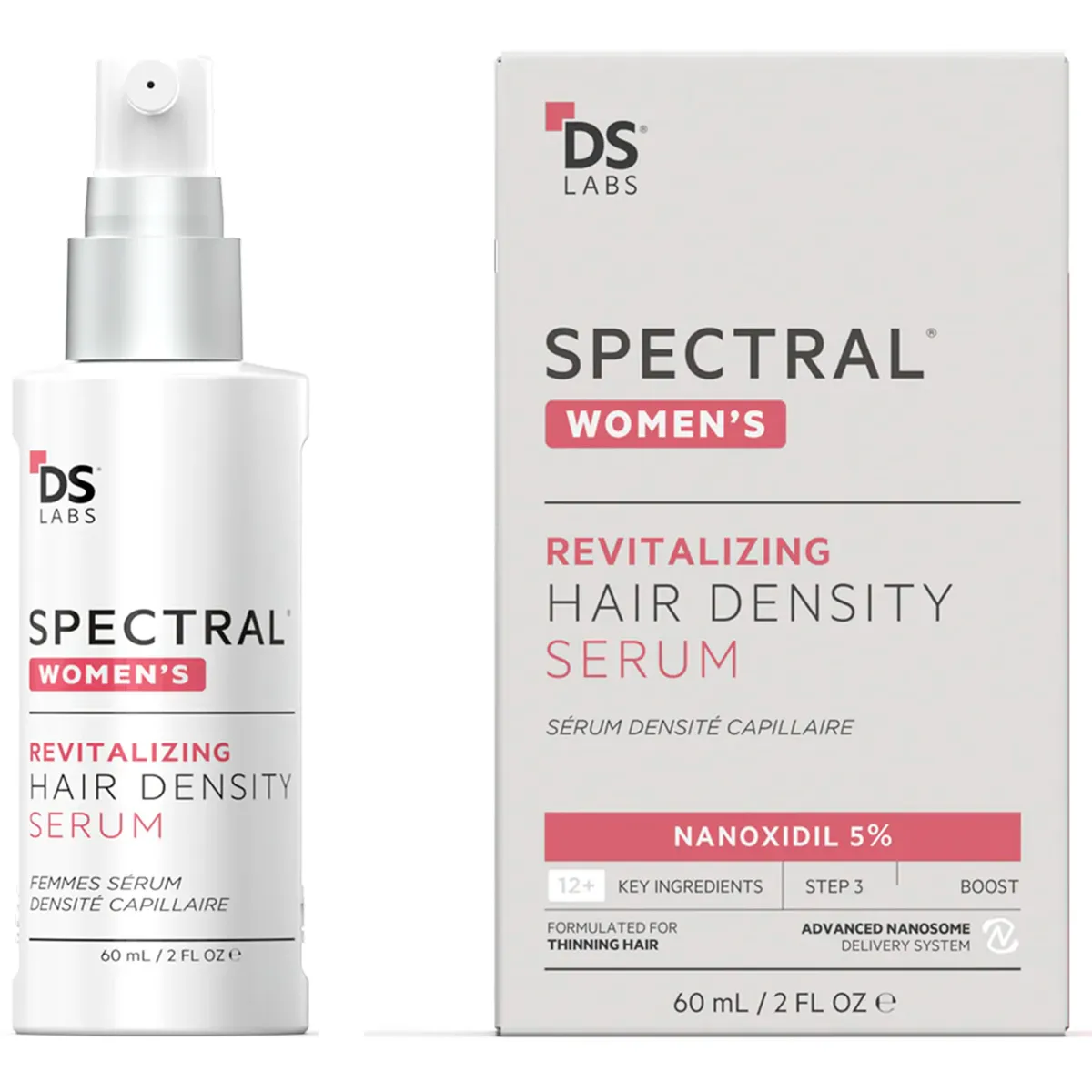 Сироватка для густоти волосся для жінок DS Laboratories Spectral CSF (Spectral Women's) 5% Nanoxidil 60 мл