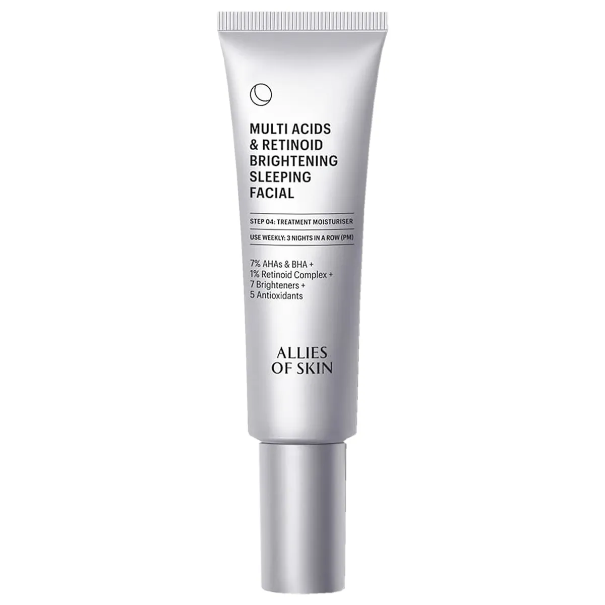 Нічний мультикислотний пілінг з ретинолом Allies of Skin Multi Acids & Retinoid Brightening Sleeping Facial 48 мл