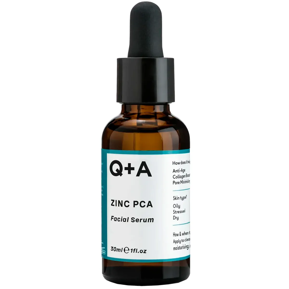 Сироватка для обличчя з цинком Q+A Zinc PCA Facial Serum 30 мл