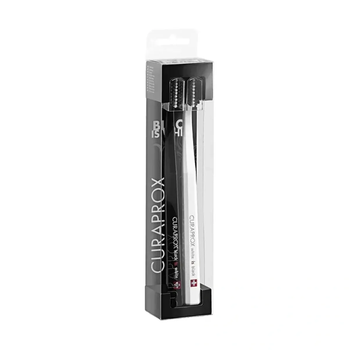Набір зубних щіток Curaprox Black Is White Ultrasoft 2 в 1