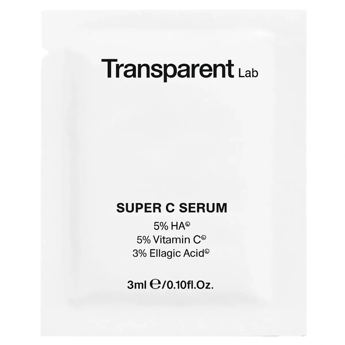Сироватка від тонких зморшок і для пружної шкіри Transparent Lab Super C Serum 3 мл, Саше (Тестер)