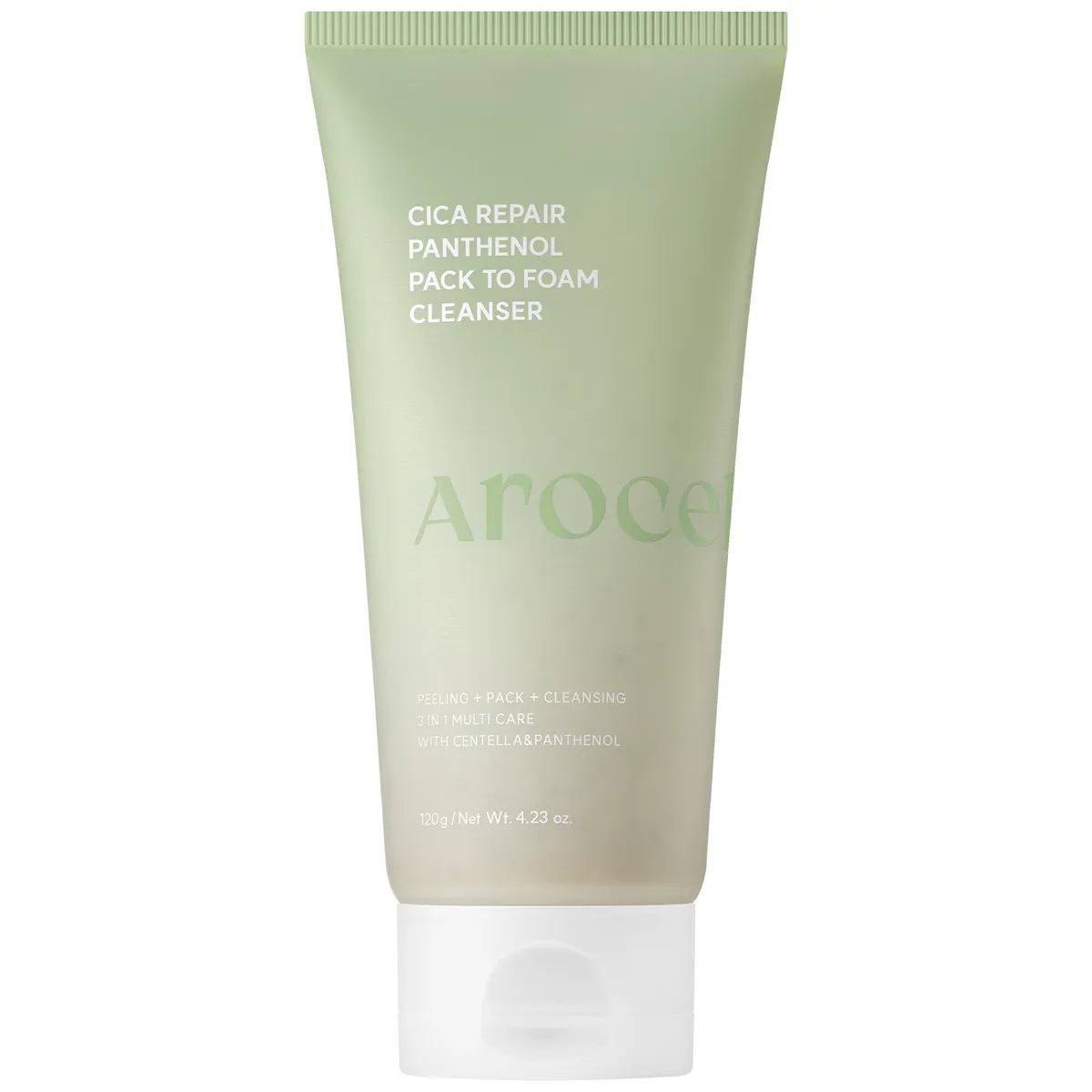 Очищувальна маска-пінка з центелою та пантенолом Arocell Cica Repair Panthenol Pack-to-Foam Cleanser 120 г