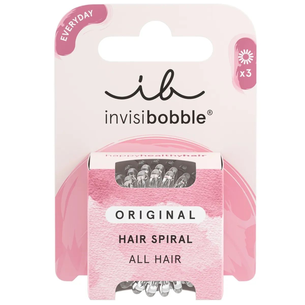 Набір резинок-браслетів для волосся Invisibobble Original Crystal Clear 3 в 1