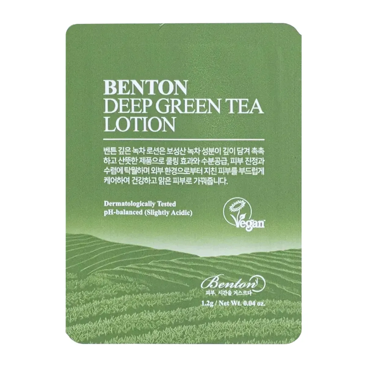Легкий заспокійливий крем гель з зеленим чаєм Benton Deep Green Tea Lotion 120 мл