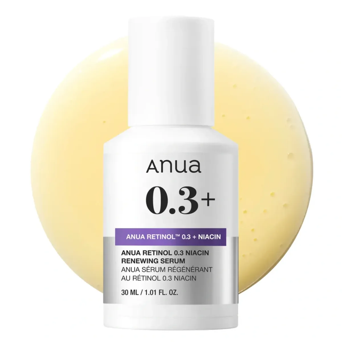 Оновлювальна антивікова сироватка з ретинолом та ніацинамідом Anua Retinol 0.3 + Niacin Renewing Serum 30 мл