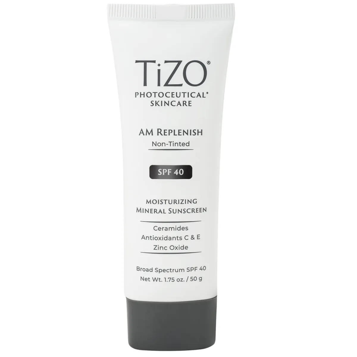 Крем денний живильний для обличчя без відтінка TiZO pHotoceutical Skincare AM Replenish Non-Tinted SPF40 50 г